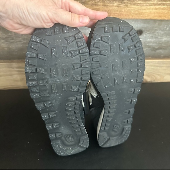 New Balance 515 Men’s 9 Black Suede Leather Gray Shoes Dad Sneakers Athletic - Picture 8 of 10